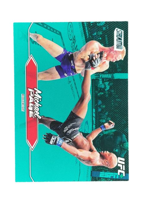 2025 Topps Stadium Club UFC Michael Page Green Parallel #162 Front