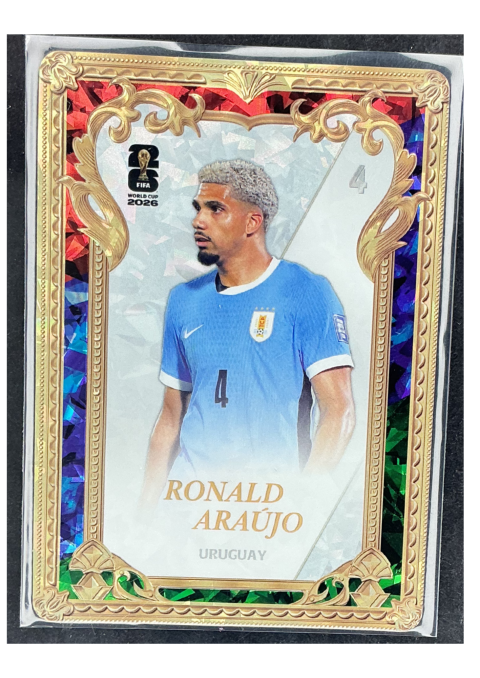 2026 Panini x Kayou Fifa World Cup Ronald Araujo Gold #737
 Front