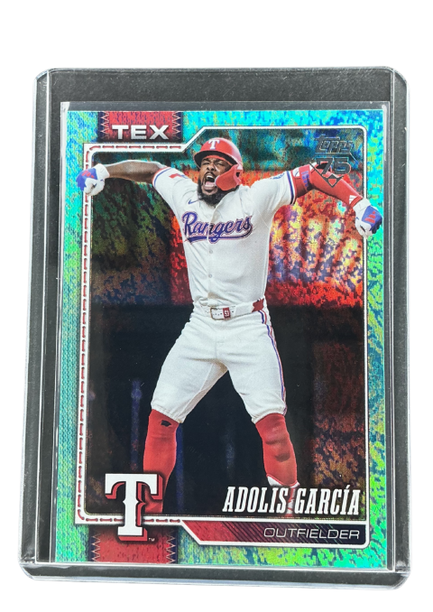 2026 Topps 75 Series 1 Baseball Adolis Garcia Aqua Parallel #318
Front