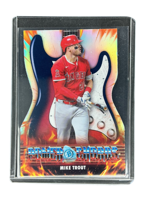2026 Topps Bowman Chrome Baseball Mike Trout Power Chords #PC-24 Front
