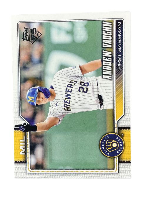 2026 Topps Series 1 75th Anniversary Andrew Vaughn #303 Front