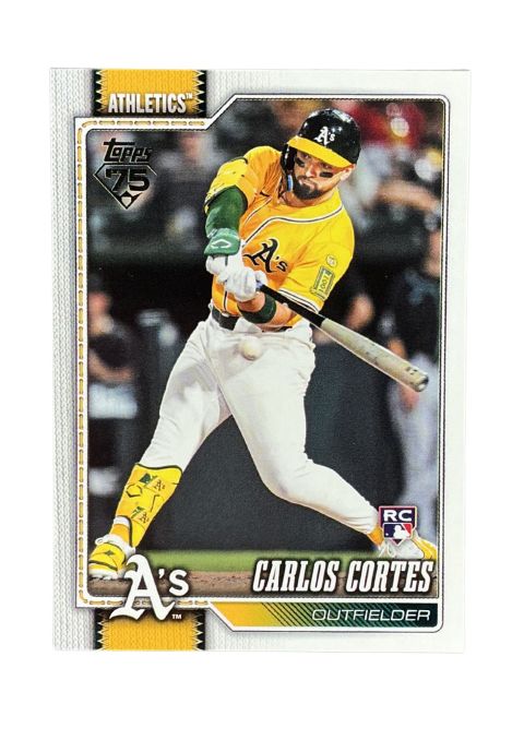 2026 Topps Series 1 75th Anniversary Carlos Cortes RC #249 Front