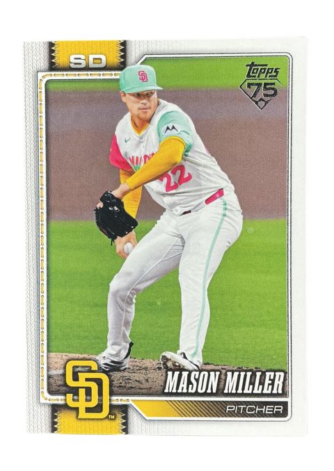 2026 Topps Series 1 75th Anniversary Mason Miller #179 Front