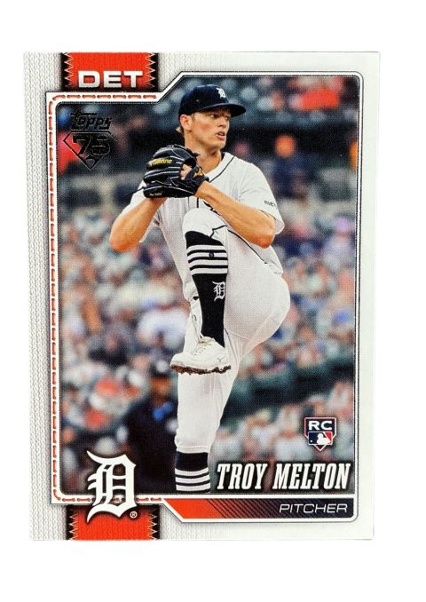 2026 Topps Series 1 75th Anniversary Troy Melton RC #212 Front
