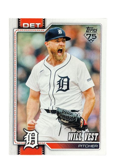 2026 Topps Series 1 75th Anniversary Will Vest #121 Front