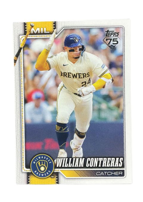 2026 Topps Series 1 75th Anniversary William Contreras #192 Front