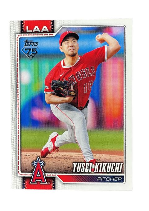 2026 Topps Series 1 75th Anniversary Yusei Kikuchi #173 Front