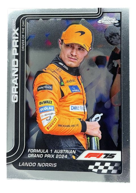 2025 Topps Chrome Formula 1 Driver Of The Day Lando Norris Mclaran F1 Team #136
Front