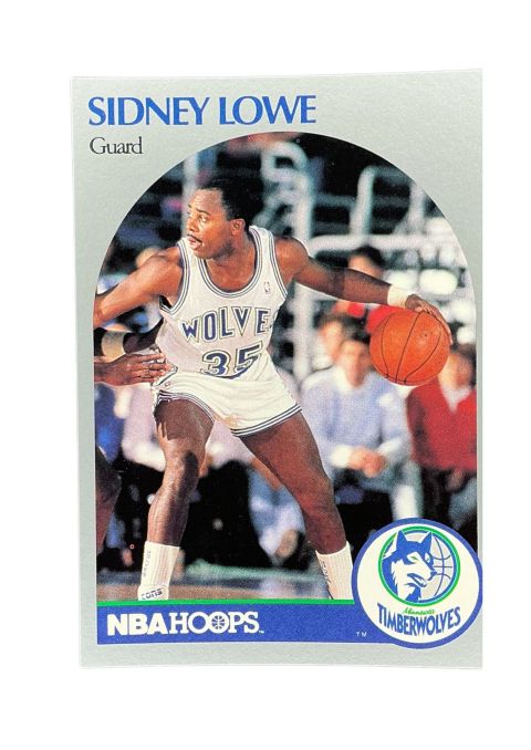 1990 NBA Hoops Sidney Lowe #187 Front
