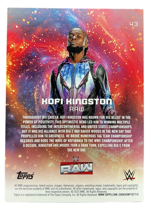 2025 Topps Universe WWE Kofi Kington #43
Back