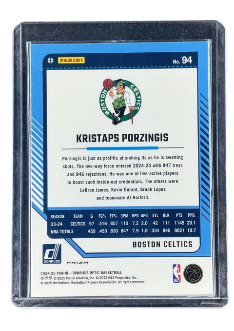 2024 Panini Donruss Optic Kristaps Porzingis #94
Back