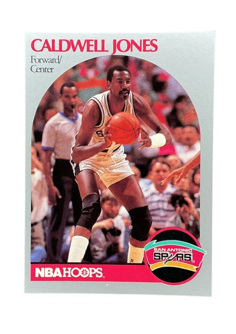 1990 NBA Hoops Caldwell Jones #268 Front