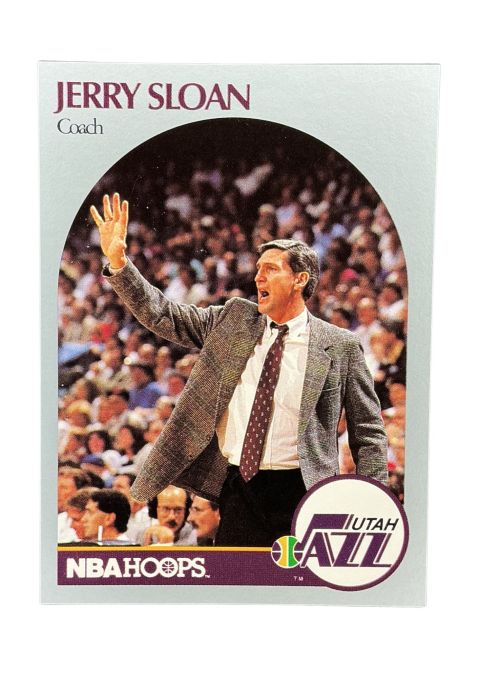 1990 NBA Hoops Jerry Sloan #330 Front