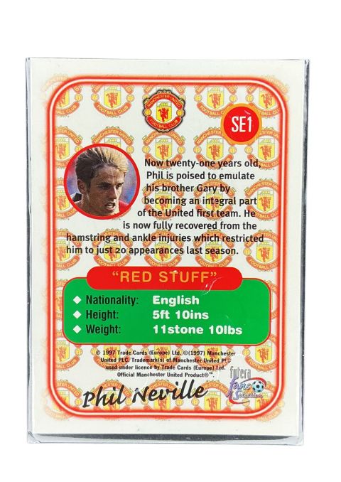 1997 Futera Fans Select Manchester United Phil Neville #SE1 Back