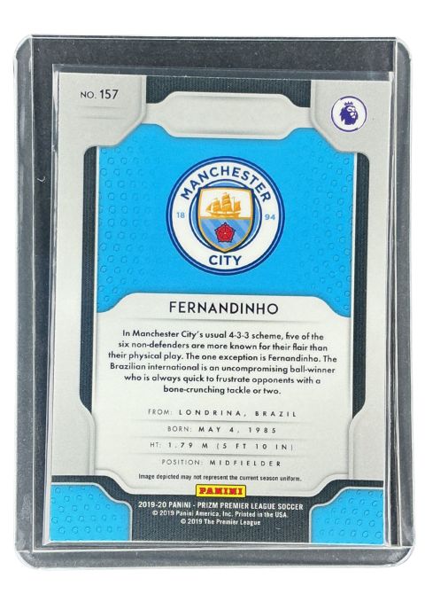2019 Panini Prizm Premier League Fernandinho #157
 Back