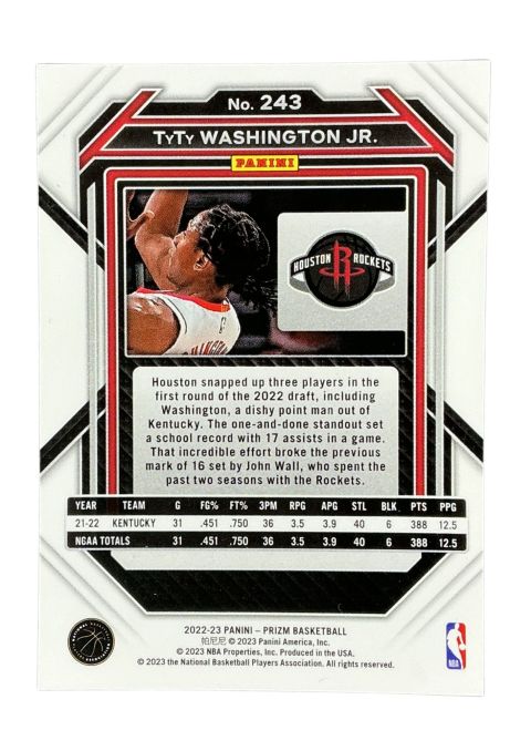 2022-23 Panini Prizm Basketball Kendall Brown RC #225 Back