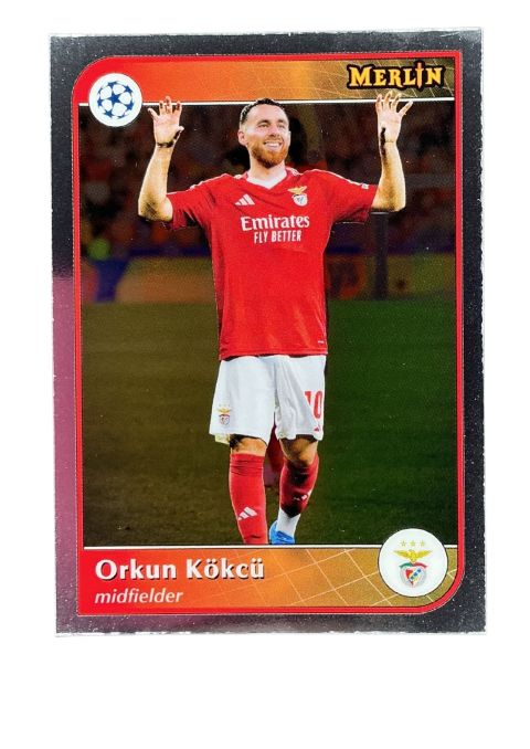 2024-25 Topps Merlin UCC Orkun Kokcu #84 Front2024-25 Topps Merlin UCC Orkun Kokcu #84