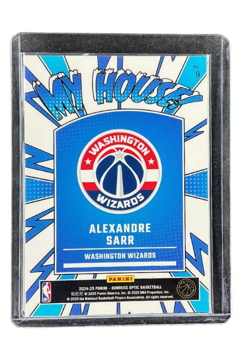 2024 Panini Donruss Optic Alexander Sarr My House #9
 Back