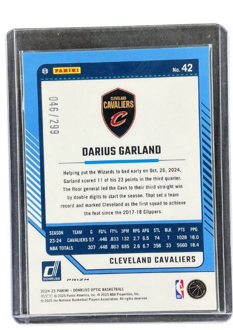 2024 Panini Donruss Optic Jaren Jackson Jr. Pink #205
 Back