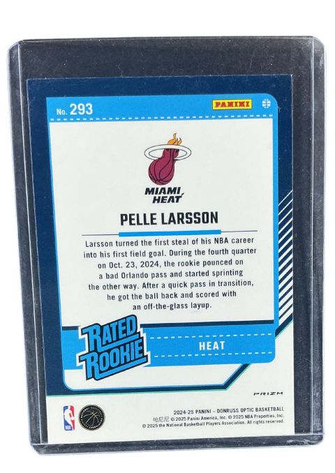 2024 Panini Donruss Optic Pelle Larsson Pink #293
 Back