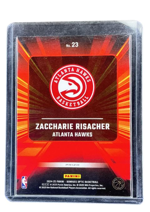 2024 Panini Donruss Optic Zaccharie Risacher Express #23
 Back