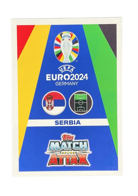 2024 Topps Match Attax UEFA Euro Darko Lazovic #SRB13 Back