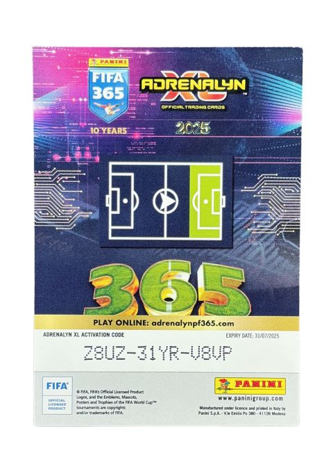 2025 Panini FIFA 365 Adrenalyn XL Fans Favourite Mason Greenwood #99 Back