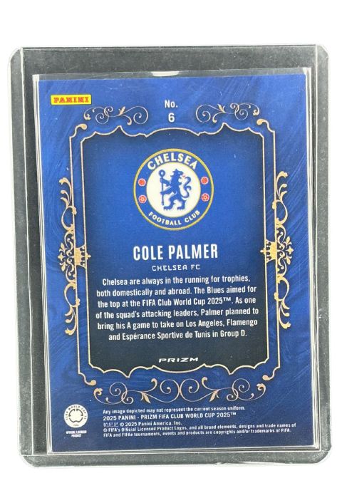 2025 Panini Prizm Club world Cup Cole Palmer Pitch Crowns #6
 Back