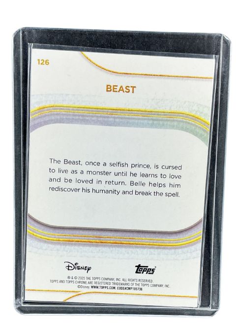 2025 Topps Chrome Disney Beast #126
 Back