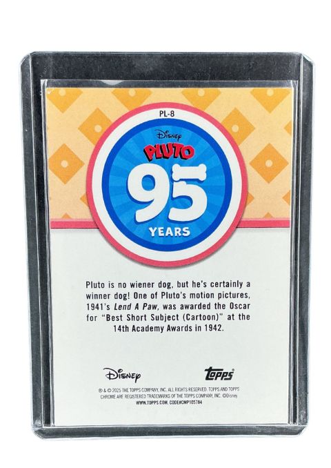 2025 Topps Chrome Disney Pluto 95 Years #PL-8
 Back