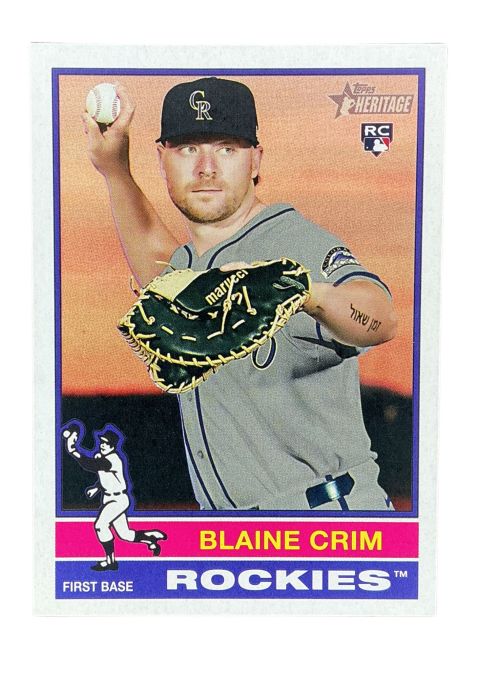 2025 Topps Heritage Blaine Crim RC #662 Front
