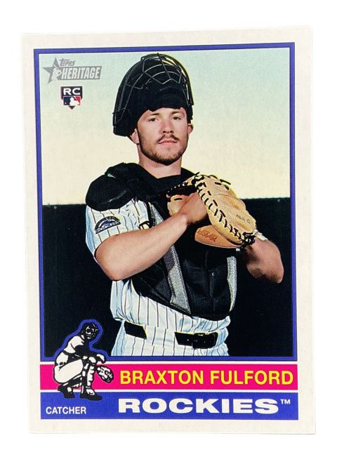 2025 Topps Heritage Braxton Fulford RC #635 Front