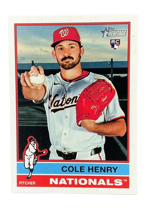 2025 Topps Heritage Cole Henry RC #697 Front