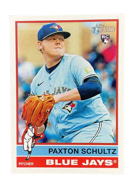 2025 Topps Heritage Paxton Schultz RC #590 Front