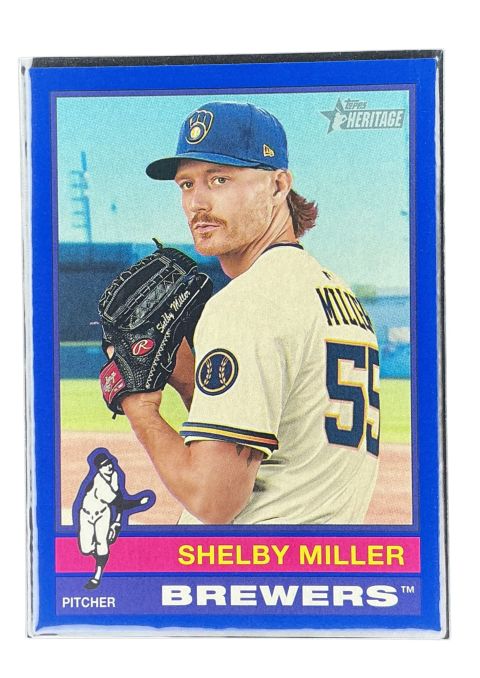 2025 Topps Heritage Shelby Miller Blue Border #595 Front