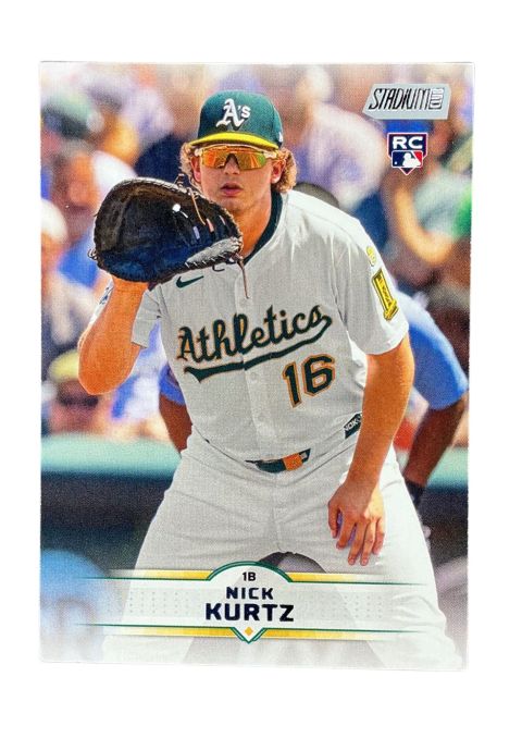 2025 Topps Stadium Club Baseball Nick Kurtz RC #9 Front