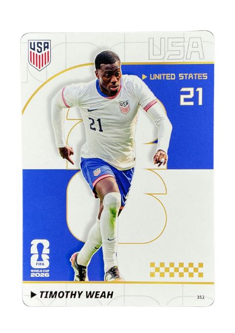 2026 Panini x Kayou FIFA World Cup Timothy Weah #352 Front