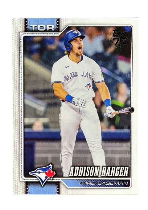 2026 Topps Series 1 75th Anniversary Addison Barger #241 Front