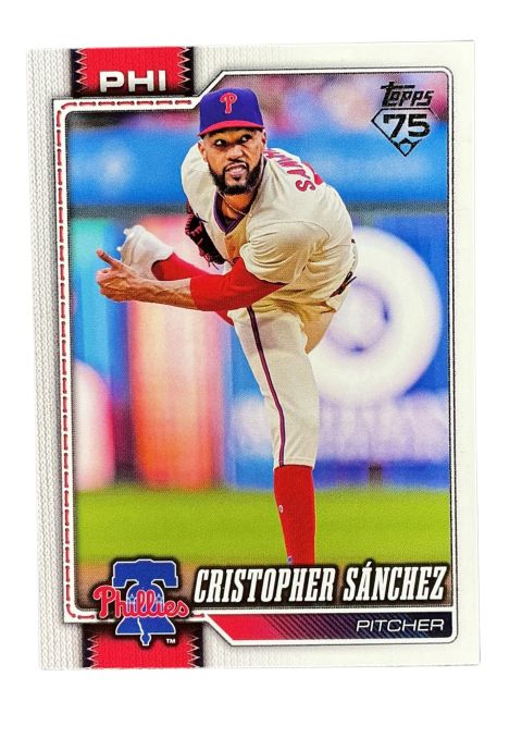 2026 Topps Series 1 75th Anniversary Cristopher Sanchez #325 Front