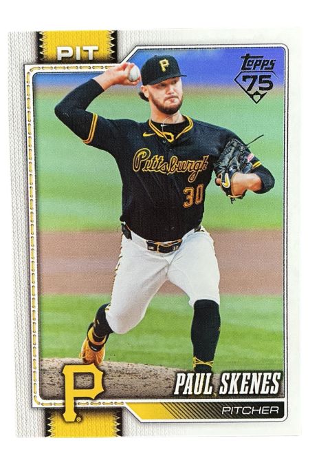 2026 Topps Series 1 75th Anniversary Paul Skenes #100 Front