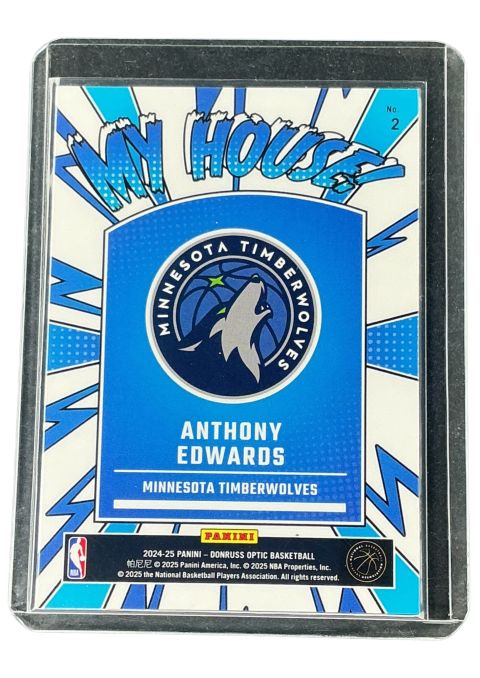 2024 Panini Donruss Optic Anthony Edwards My House! #2
Back