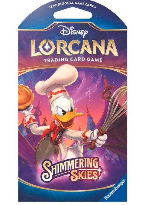 2026 Disney Lorcana Shimmering Skies Sleeved Booster Pack
Front