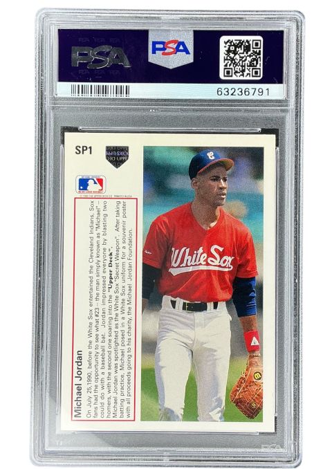 1991 Upper Deck Michael Joran #SP1 PSA9
Back