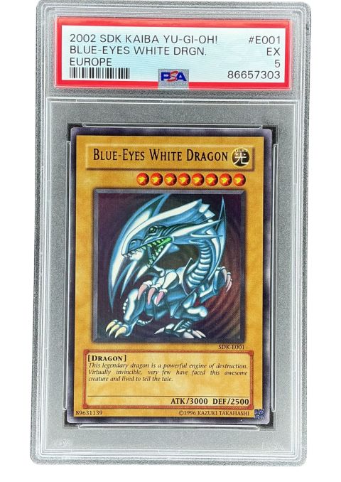 2002 SDK KAIBA Yu-Gi-Oh! Blue Eyes White Dragon #E001 PSA5
Front