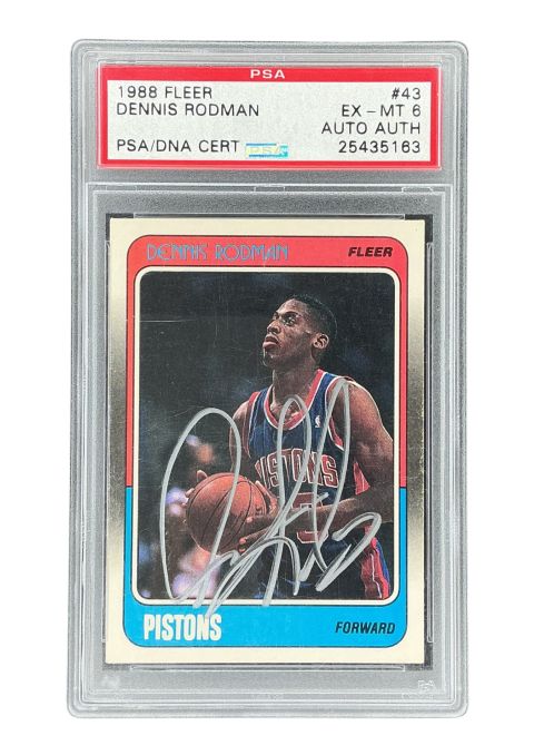 1988 Fleer Dennis Rodman #43 PSA Auto
Front