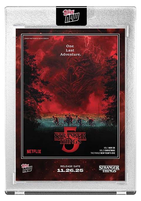 2025 Topps Now Stranger Things Season 5 #STRA Back