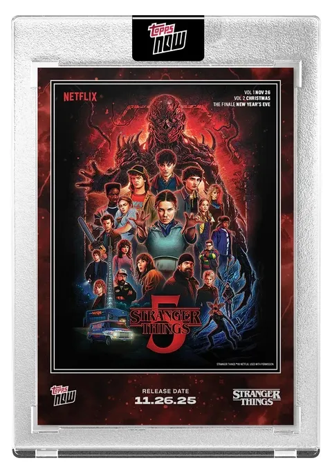 2025 Topps Now Stranger Things Season 5 #STRA
Front