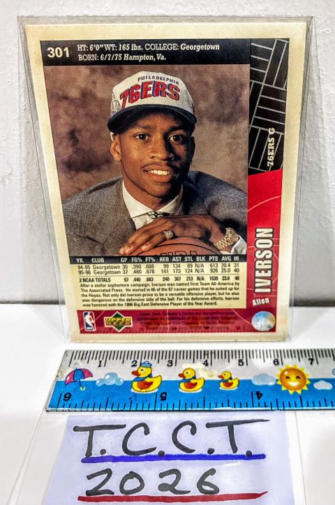 1996 Upper Deck Allen Iverson Collector's Choice #301Back