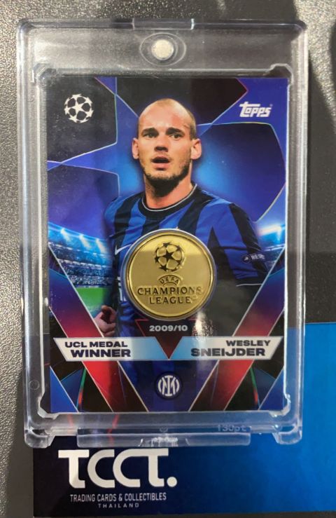 2025-26 Topps Match Attax Wesley Sneijder UCL Medal Winner Relic #UCLW-WS
