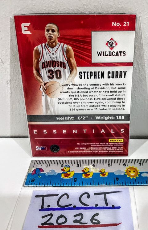 2022 Panini Chronicles DP Stephen Curry #21 Back